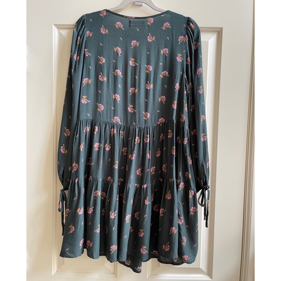 Urban Outfitters Green Floral Julia Babydoll Dress - Picture 8 of 9